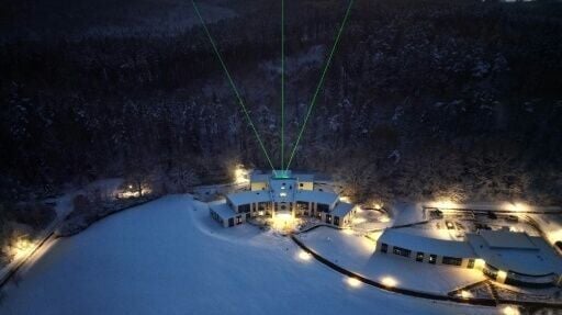 The Leibniz Institute of Atmospheric Physics shooting out lasers to measure elements in the atmosphere