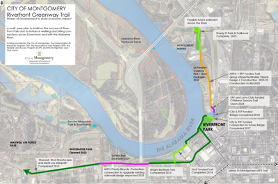 Riverfront Greenway Trail map
