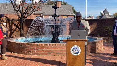 Mayor says restored City Hall fountain is symbol of city’s ‘renaissance’