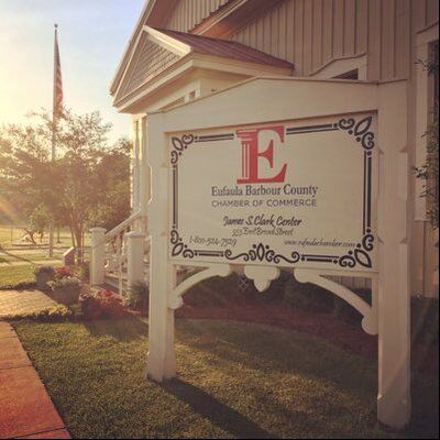 Eufaula Chamber of Commerce sign