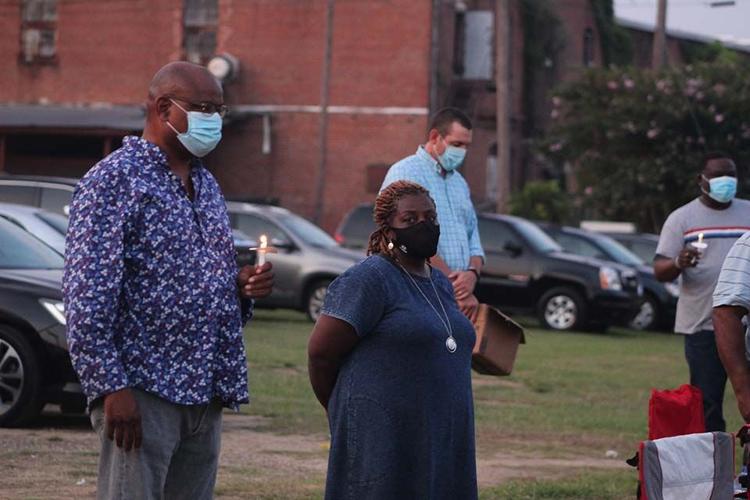 Dozens gather for candlelight vigil held for fallen officer, others lost to violence in Selma, photo gallery