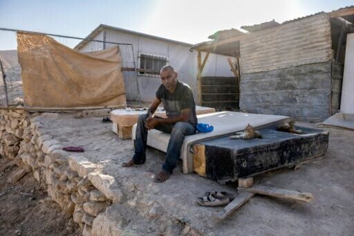 AFP visited Ahmed Kaabneh weeks before he was forced to flee his home in the al-Hathrura area