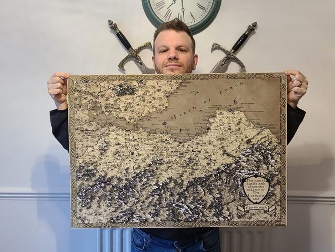Dad creates fantasy maps of the UK after quitting supermarket job to make art