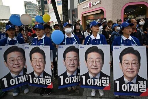 South Korea presidential candidates rally in final campaign stretch