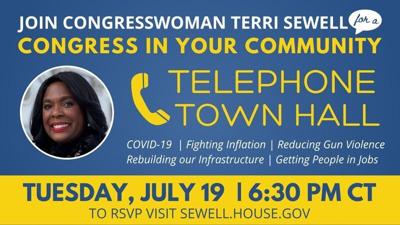 Terri Sewell to host telephone town hall tonight at 6:30 p.m.