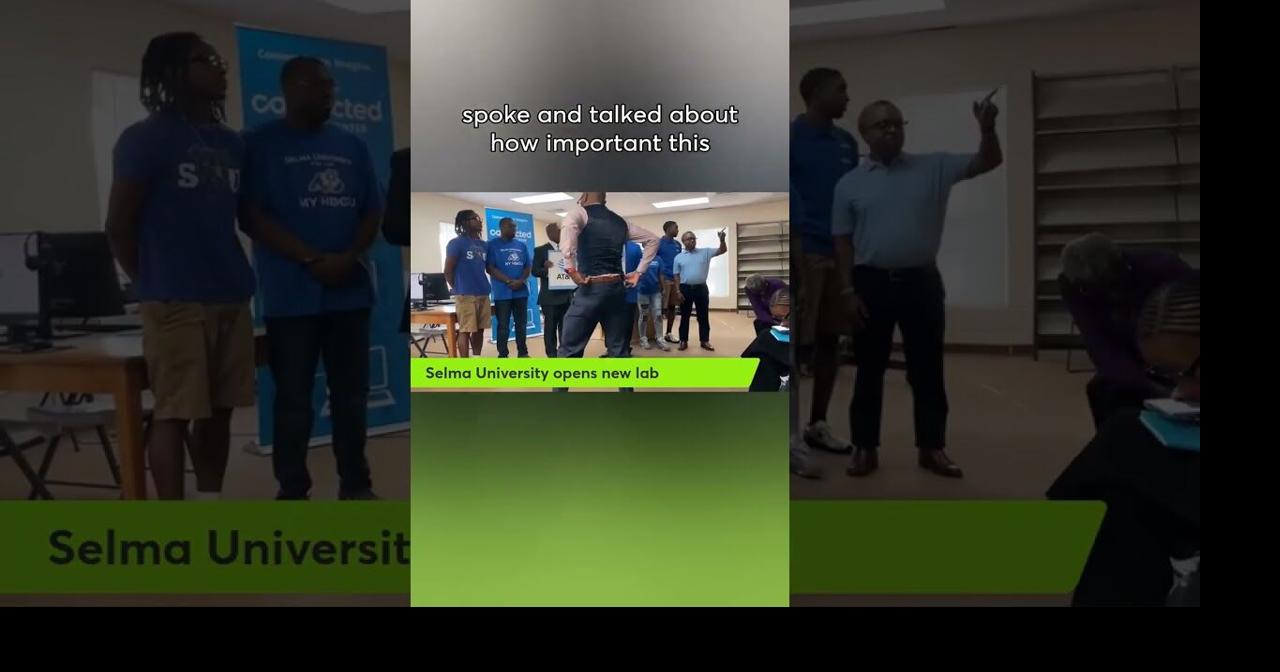 Selma University and AT&T held a ribbon cutting for the new AT&T Connected Learn...