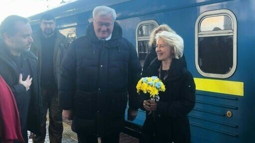 EU chief von der Leyen arrives in Ukraine on fourth anniversary of Russian invasion