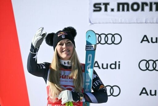 Lindsey Vonn finished second in the downhill behind Emma Aicher, a day after becoming the oldest skier to win a World Cup race