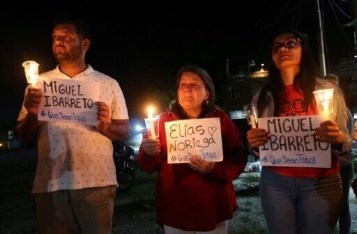 Families held a vigil for prisoners