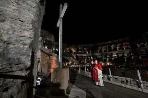 It is the first time since 2022 that the pope has personally taken part in the Way of the Cross