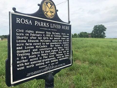 Rosa Parks marker from 1819