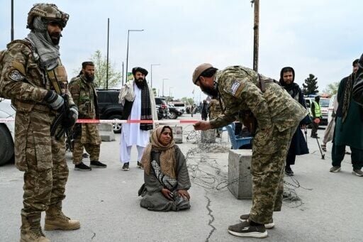 Samira Muhammadi was not allowed onto the mosque forecourt to look for her son because she was not accompanied by a man