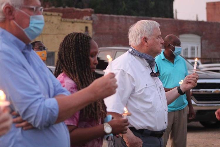 Dozens gather for candlelight vigil held for fallen officer, others lost to violence in Selma, photo gallery