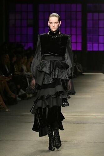 Persian lamb -- faux, of course -- had its moment, in Fausto Puglisi's latest collection for Roberto Cavalli