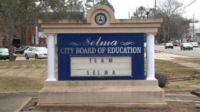 Selma City Schools Board of Education sign