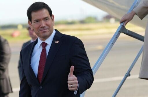 US Secretary of State Marco Rubio arrives in Rome for a two-day visit to Italy and the Vatican