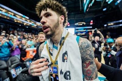 Charlotte Hornets star LaMelo Ball has been fined $35,000 for a 'reckless' play that tripped Miami Heat star Bam Adebayo in the Hornets' NBA play-in victory over the Heat