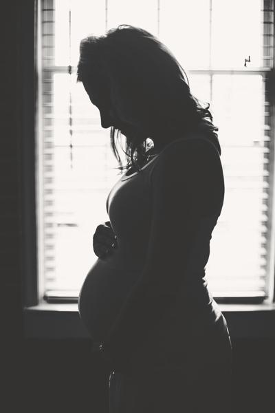 Pregnant woman stock