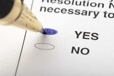 Ballot stock image