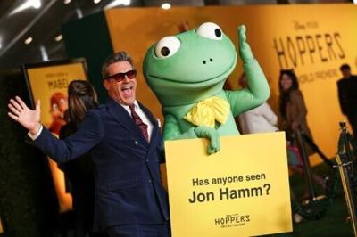 Jon Hamm is one of the stars of Disney-Pixar's 'Hoppers'