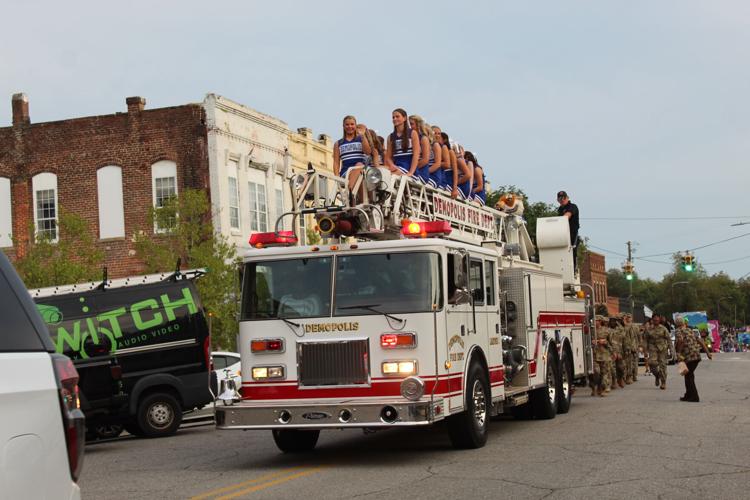 Cheer on fire truck 1.JPG