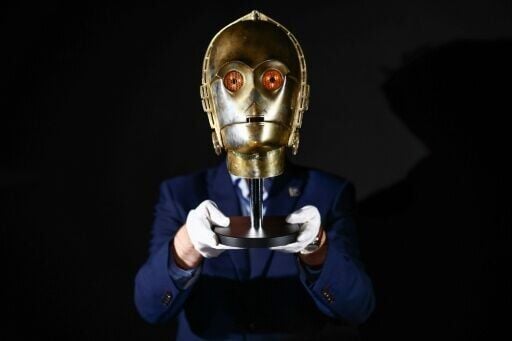 A Light-Up C-3PO Head from the 1980 movie 'Star Wars: The Empire Strikes Back' is one of the top lots that will go under the hammer