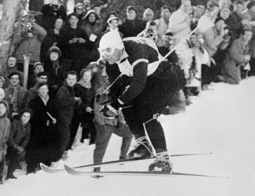 Austrian skier Toni Sailer won all three men's events at the 1956 Cortina d'Ampezzo Winter Olympics