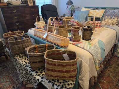 Basket weaver April McCartney