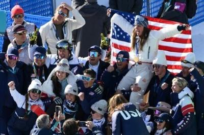 Breezy Johnson won Olympic gold in the women's downhill
