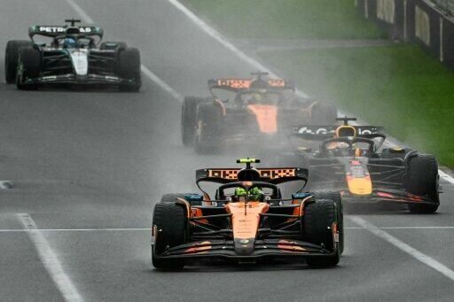 Norris holds off Verstappen to win rain-hit Australian Grand Prix