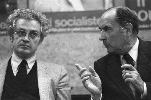 Jospin (L) worked as an academic before joining Mitterrand (R) to try and reform the Socialist Party