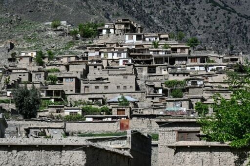 Houses abandoned after Pakistan shelling in Barikot village Kunar province