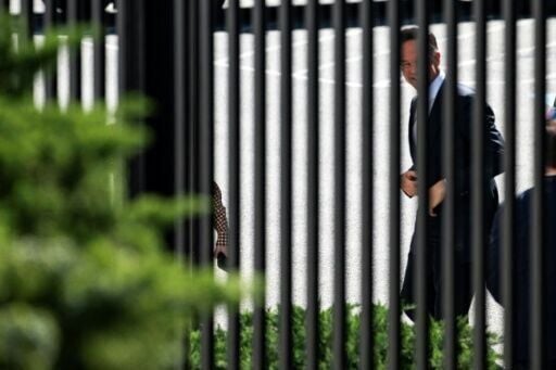 NATO Secretary General Mark Rutte arrives at the White House for a meeting with US President Donald Trump at the White House in Washington, DC, on April 8, 2026.