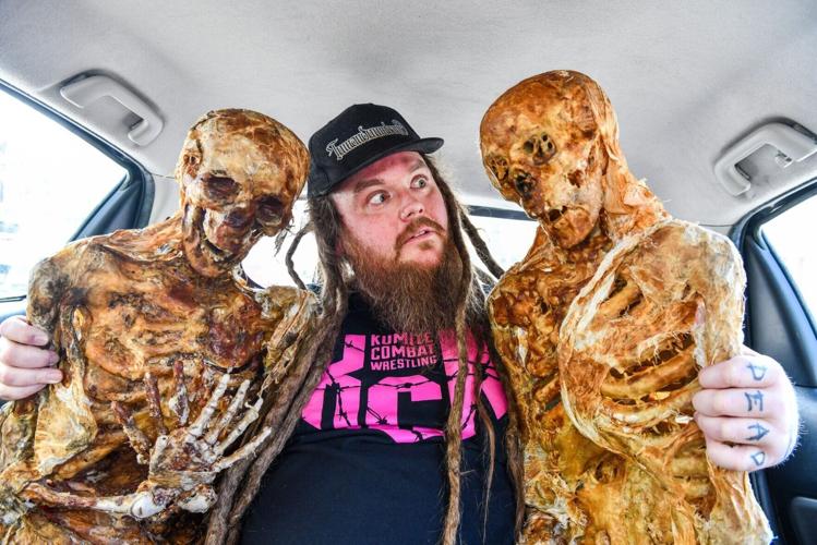 Police swarm college lecturer’s car after skeleton props mistaken for dead bodies