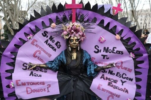 In Spain thousands of people came out in cities across the country to denounce violence against women