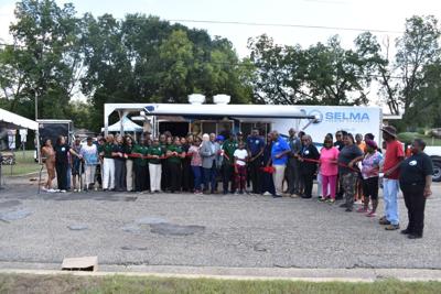 Ribbon cutting for SHA food truck