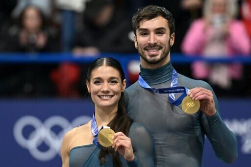 France's Laurence Fournier Beaudry and Guillaume Cizeron won Olympic ice dancing gold in Milan