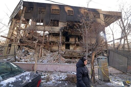 Authorities escorted foreign media on a tour to see the damage