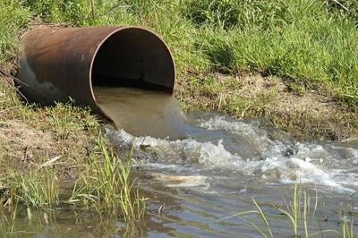 Sewer water stock image II