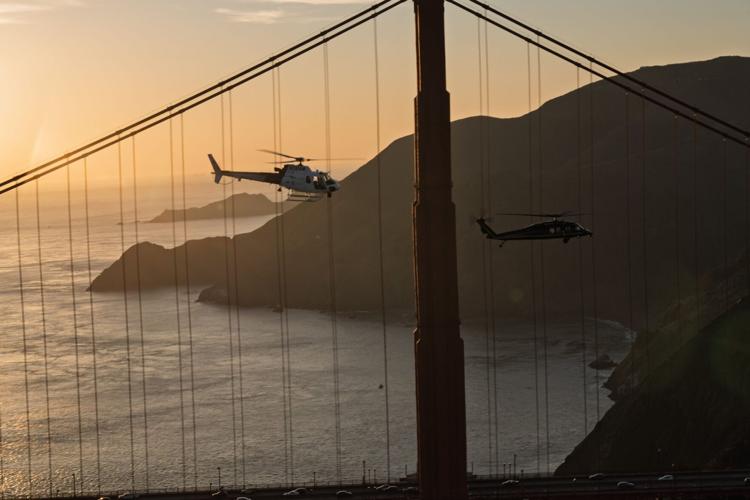 Black Hawk helicopters ramp up security ahead of Super Bowl Sunday
