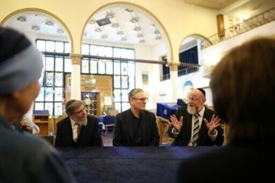Starmer made the pledge during a visit to a London synagogue recently hit by an attempted arson attack