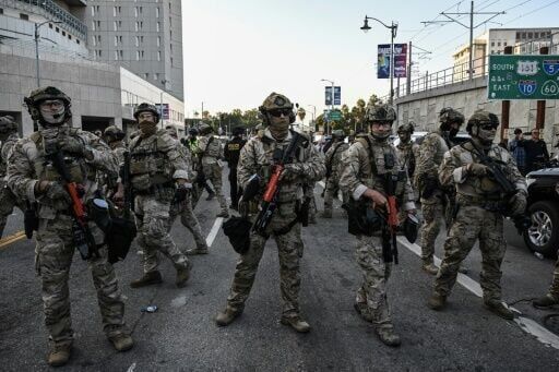 Marines deploy in LA ahead of mass anti-Trump protests