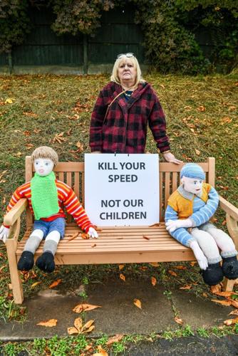 Villagers install fake knitted speed cameras to keep an eye on dangerous drivers
