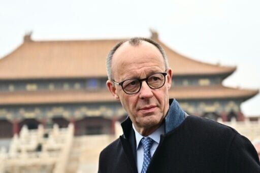 German Chancellor Friedrich Merz visits the Forbidden City in Beijing on February 26, 2026.