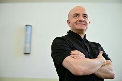 Imad Alarnab, a chef and restaurant owner who fled Syria in 2015, hosted King Charles III at his Soho restaurant