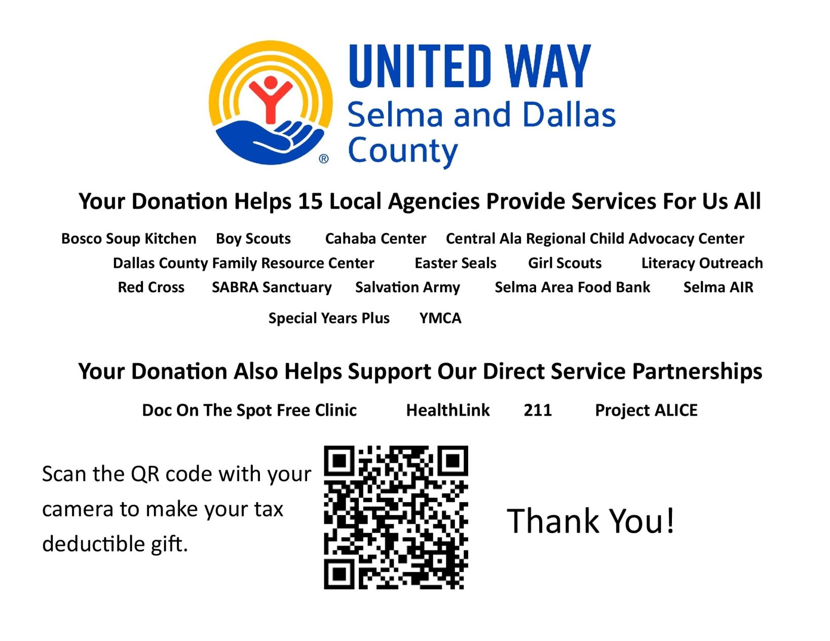 United Way pledge poster