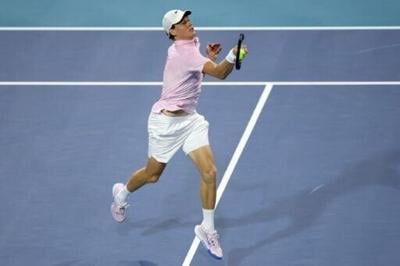 Jannik Sinner advanced to the Miami Open quarter-finals with a straight sets win over unseeded American Alex Michelsen