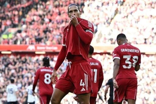 Virgil van Dijk struck in Liverpool's fourth consecutive win