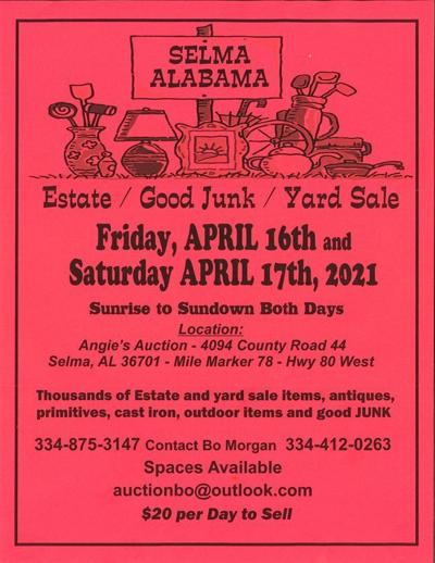 2021 Historic Hwy 80 Sale slated for April 16, 17