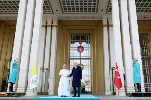 Pope Leo XIV met Turkey's President Recep Tayyip Erdogan on the first overseas trip of his papacy